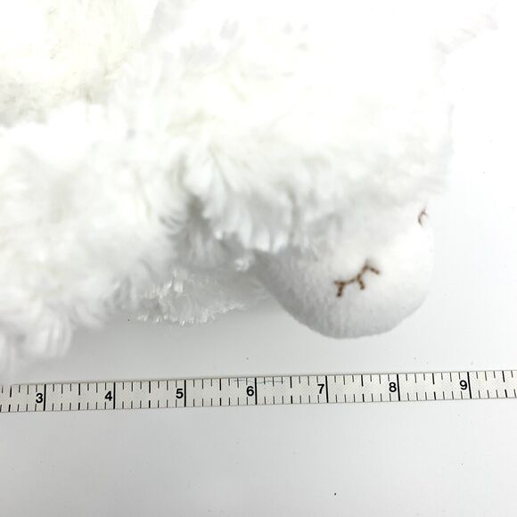 Baby Gund CUTE SOFT WHITE WINKY LAMB RATTLE 8" Plush STUFFED ANIMAL TOY - Picture 7 of 7